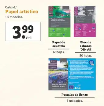 Lidl Papel Aritstico oferta