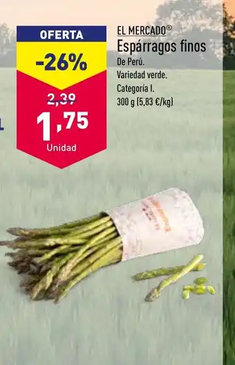 ALDI Esparragos Fino oferta