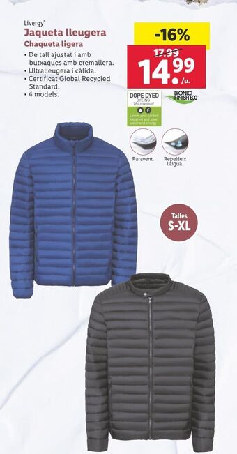 Lidl Chaqueta livergy oferta
