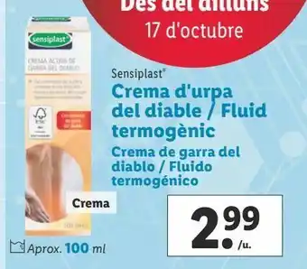 Lidl Cremas sensiplast oferta