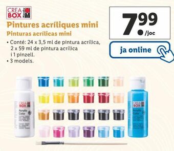 Lidl Pintura acrílica oferta