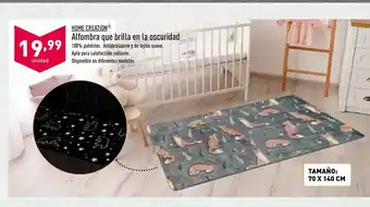 ALDI Alfombra Que Brilla En La Oscuridad oferta