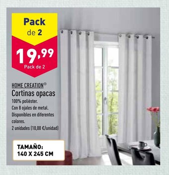 ALDI Cortinas Opacas oferta