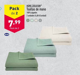 ALDI Toallas De Mano oferta