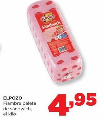Alimerka Elpozo fiambre paleta de sándwich el kilo oferta