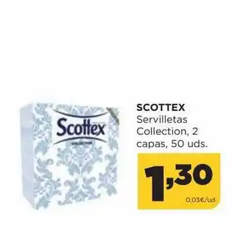 Alimerka Scottex servilletas collection 2 capas 50 oferta