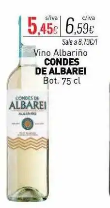 Cuevas Cash Vino albariño condes de albarei bot oferta