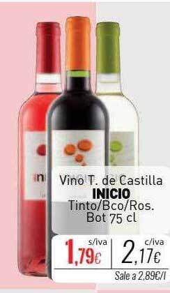 Cuevas Cash Vino t. de castilla inicio tinto - bco - ros. bot oferta