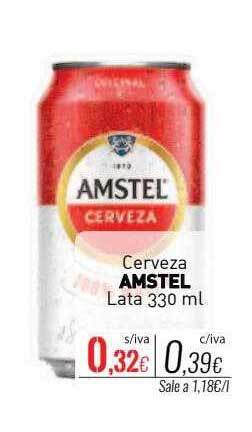 Cuevas Cash Cerveza amstel lata oferta