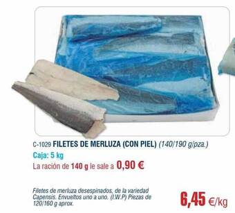 Abordo Filetes de merluza (con piel) oferta
