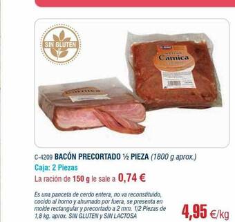 Abordo Bacón precortado 1 2 pieza oferta