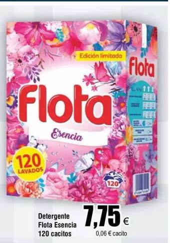 FROIZ Detergente flota esencia 120 cacitos oferta