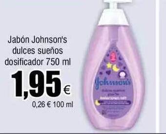 FROIZ Jabón johnson's dulces sueños dosificador oferta