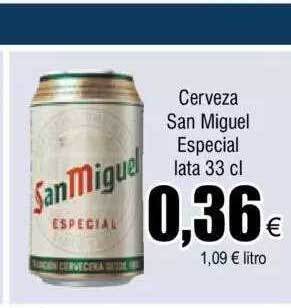 FROIZ Cerveza san miguel especial lata oferta
