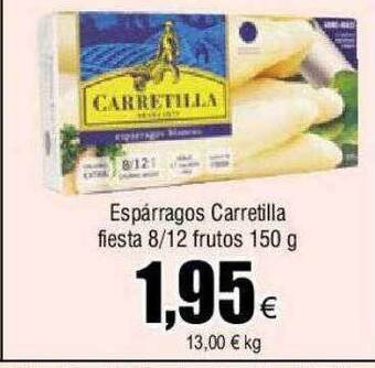 FROIZ Espárragos carretilla fiesta 8-12 frutos oferta