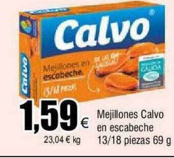 FROIZ Mejillones calvo en escabeche 13-18 piezas oferta