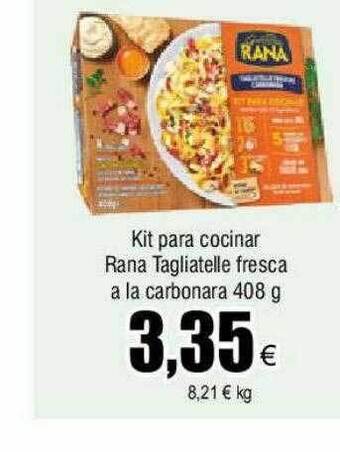 FROIZ Kit para cocinar rana tagliatelle fresca a la carbonara oferta