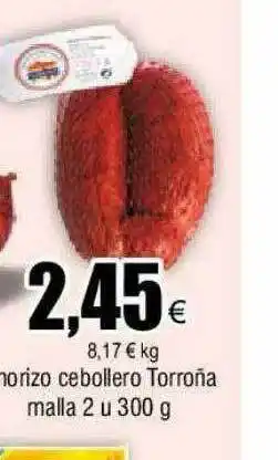FROIZ Chorizo cebollero torroña malla 2 oferta