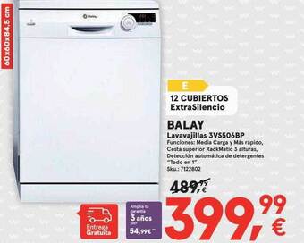 Worten Balay lavavajillas 3vs506bp oferta