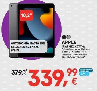 Worten Apple ipad mk2k3ty a oferta