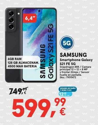 Worten Samsung smartphone galaxy s21 fe 5g oferta