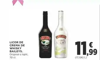 Supercor Licor de crema de whisky baileys oferta