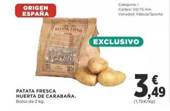 Supercor Patata fresca huerta de carabaña oferta