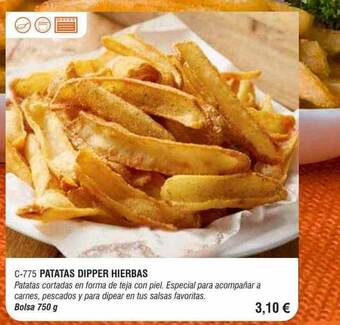 Abordo Patatas dipper hierbas oferta