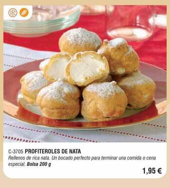 Abordo Profiteroles de nata oferta