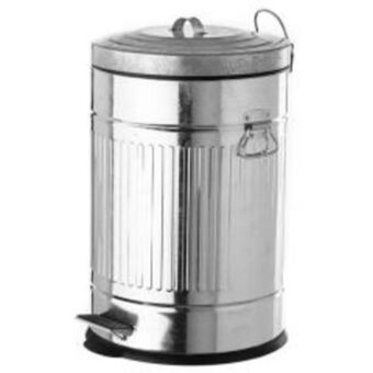 BricoCentro Cubo pedal retro zinc 20l 49x35x31cm oferta