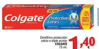 Alimerka Colgate Dentífrico protección calcio o triple acción 75ml oferta