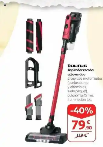 Alcampo Taurus Aspirador Escoba All Over Duo oferta