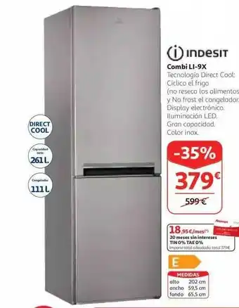 Alcampo Indesit Combi LI-9X oferta