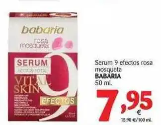 Alimerka Babaria Serum 9 Efectos Rosa Mosqueta 50ml oferta
