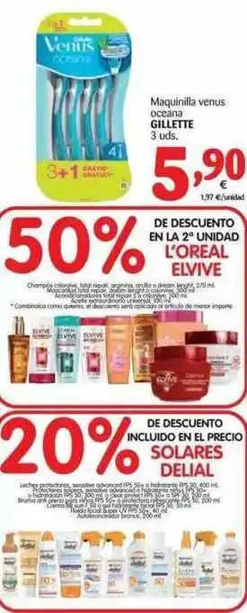 Alimerka Gillette Maquinilla Venus Oceana 3uds oferta