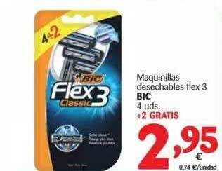 Alimerka Bic Maquinillas Desechables Flex 3 4 uds + 2 Gratis oferta