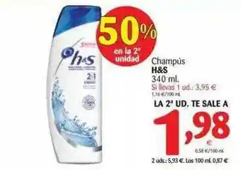 Alimerka H&S Champús 340ml oferta