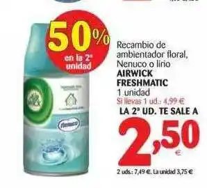 Alimerka Recambio De Ambientador Floral Nenuco O Lirio Airwick Freshmatic 1un. oferta
