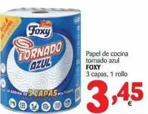 Alimerka Papel De Cocina Tornado Azul Foxy 1 rollo oferta