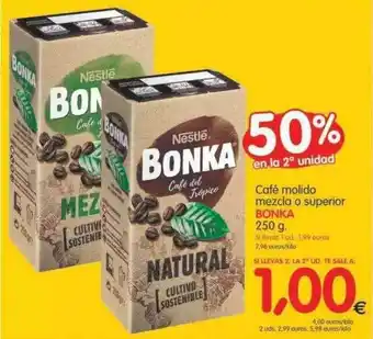 Alimerka Café Molido Mezcla O Superior Bonka 250g oferta
