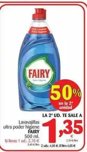 Alimerka Lavavajillas Ultra Poder Higiene Fairy 500ml oferta