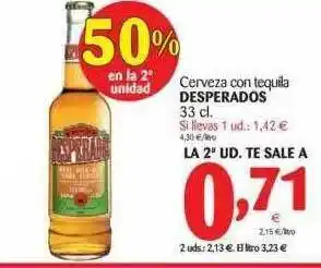 Alimerka Cerveza Con Tequila Desperados 33cl oferta