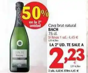 Alimerka Cava Brut Natural Bach 75cl oferta