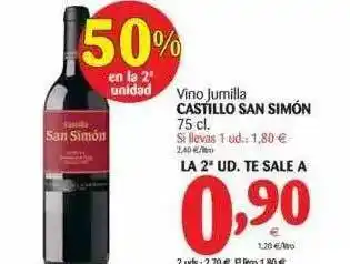 Alimerka Vino Jumilla Castillo San Simón 75cl oferta