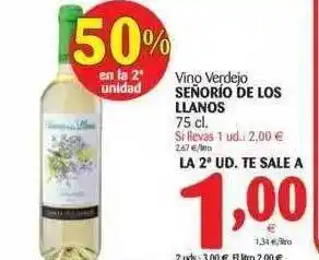 Alimerka Vino Verdejo Señorio De Los Llanos 75cl oferta