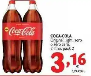 Alimerka Coca Cola Original Light Zero O Zero Zero 2lt. pack 2 oferta