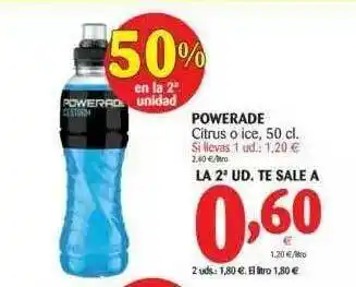 Alimerka Powerade Citrus O Ice 50cl oferta