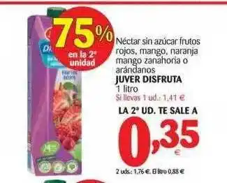 Alimerka Néctar Sin Azúcar Frutos Rojos Mango Naranja Mango Zanahoria O Arandanos Juver Disfruta 1 litro oferta