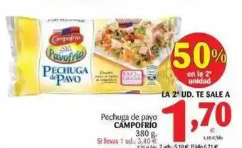 Alimerka Pechuga De Pavo Campofrío 380g oferta