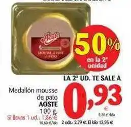 Alimerka Medallón Mousse De Pato Aoste 100g oferta